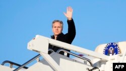 美国国务卿布林肯（Antony Blinken）2024年2月4日启程，自去年10月以色列和哈马斯在加沙爆发冲突以来第五次访问中东。（法新社）
