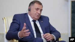 Milorad Dodik, predsednik bosansko-hercegovačkog entiteta Republika Srpska (Foto: Anton Vaganov/Pool Photo via AP