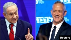 Waziri Mkuu Benjamin Netanyahu, Kiongozi wa mrengo wa kati Benny Gantz