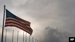 A US flag flies at the US Embassy in Havana, Cuba, March 18, 2019. 