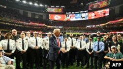 Претседателот на САД Доналд Трамп - СУПЕРБОЛ - ЧИФС - ИГЛС