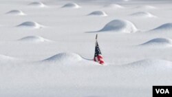 El anormal enfriamiento en las aguas del océano Pacífico ya causó a principios de año intensas nevadas en EE.UU.
