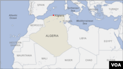 Carte d'Algérie.