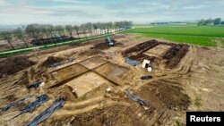 محل حفاری در شهرتیل در مرکز هلند.