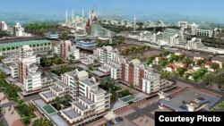 Qurilish tugallangach, Kaliforniyadagi Xalqaro Ming yillik universiteti shunday ko'rinishga ega bo'ladi.