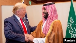 محمد بن سلمان، ولیعهد عربستان و دونالد ترمپ، رییس جمهور ایالات متحده 