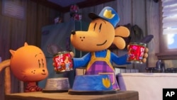 ภาพจากภาพยนตร์ "Dog Man." (Universal Pictures/DreamWorks Animation via AP)