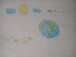 Dibujo de Benjamin por el Día del Niño en Venezuela