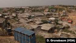 ជំរំ​ជនភៀសខ្លួន​រ៉ូហ៊ីងយ៉ា​នៅ​តំបន់​ក្រុង​មួយ​ ដែល​មិនមាន​ការ​រៀបចំ​ត្រឹមត្រូវ។