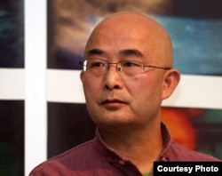 中国异议作家廖亦武在德国(2010年10月11日。