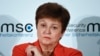 Kristalina Georgieva, directrice générale du Fonds monétaire international, assiste à une session de la Conférence de Munich sur la sécurité à Munich, en Allemagne, le 14 février 2020