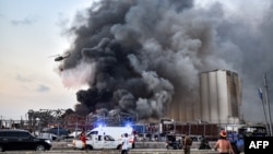 Labanon နိုင်ငံ ဘေရွတ်မြို့တော်က ပေါက်ကွဲမှု မြင်ကွင်း။ (သြဂုတ် ၀၄၊ ၂၀၂၀)