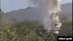 በአዋሽ ፈንታሌ ጭስ ሲወጣ የሚያሳየው የቪዲዮ ምስል 