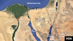 El-Arish, Sinai, Egypt map