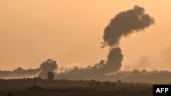 Dim se udiže posle akcije izraelske vojske u Pojasu Gaze, 30. oktobar (Foto: Yuri CORTEZ/AFP)