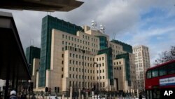 位于英国伦敦的英国秘密情报局军情六处大楼。（资料照）