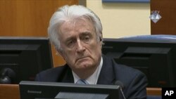 Radovan Karadžić tokom izricanje presude u Haškom tribunalu, 24. marta 2016.