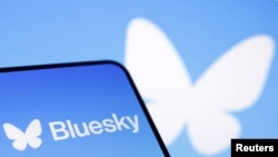 美國新興社媒軟體「藍天」的標誌