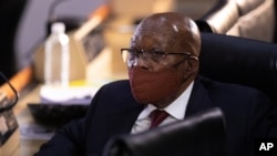 L'ancien président sud-africain Jacob Zuma à Johannesburg, en Afrique du Sud, le 16 novembre 2020.