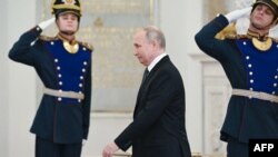 Ռուսական Sputnik պետական գործակալության կողմից տարածված այս լուսանկարում պատկերված է, Ռուսաստանի նախագահ Վլադիմիր Պուտինը