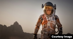 Actor Matt Damon stars in "The Martian."