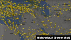 پرواز هواپیماها در آسمان ایران ـ آرشیو