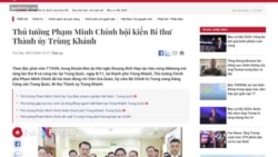 Thủ tướng Việt Nam đến Trung Quốc bàn về mở lãnh sự quán ở Trùng Khánh