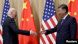 美國總統拜登與中國領導人習近平在秘魯利馬出席APEC 峰會期間舉行會晤。 （2024年11月16日）