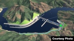 រូបភាពនៃគម្រោងសាងសង់ទំនប់វារីអគ្គីសនីថ្មីរបស់ឡាវ ឈ្មោះប៉ាក់ បេង(Pak Beng)/រូបថតដោយPak Beng hydropower project (Courtesy Photo)