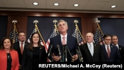 Kevin McCarthy, leader républicain de la Chambre des représentants, au Capitole à Washington, le 15 novembre 2022. Âgé de 57 ans, il deviendra le président de la chambre basse du Congrès en janvier.