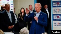 AQSh Prezidenti Jo Bayden Filadelfiya shahrida saylovchilar bilan uchrashmoqda