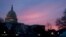 El Capitolio, en Washington, sede del Congreso de EE.UU., al amanecer del 9 de febrero de 2018.