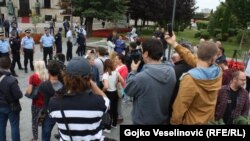 Protesti u Banja Luci 27.08.2018. ispred palate RS-a.