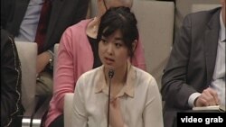 香港書商桂民海的女兒安吉拉桂。（視頻截圖）