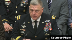 美国陆军参谋长米莱2019年4月2日在国会作证（众议院视频截图）