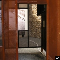 At exhibit at the Apartheid Museum in Johannesburg to illustrate the size and layout of Nelson Mandela's prison cell on Robben Island