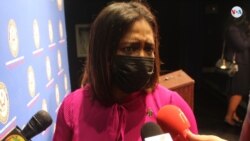 Concejala de North Miami, Mary Estimé-Irvin, en un llamado para solucionar la situación migratoria de los haitianos en EE. UU., el 23 de septiembre de 2021.