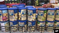 中國超市裡的美國產品