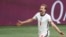 Harry Kane của tuyển Anh trong trận gặp Đức. (Hoto: AP)