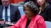La embajadora de EEUU ante Naciones Unidas, Linda Thomas-Greenfield, durante habla ante el Consejo de Seguridad de la ONU el 6 de febrero de 2023.