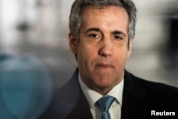 Michael Cohen, former attorney for former U.S. President Donald Trump, arrives to the New York Courthouse in New York