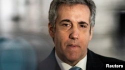 Michael Cohen, wakili wa zamani wa Rais wa zamani wa Marekani Donald Trump, akiwasili katika Mahakama ya New York katika Jiji la New York, Marekani, Machi 13, 2023. REUTERS