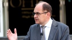 BOSNIA-HERZEGOVINA -- The new High Representative and EU Special Representative in Bosnia and Herzegovina, German diplomat Christian Schmidt, gives a statement to the press in Sarajevo, August 2, 2021