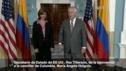Secretario Tillerson se reúne con canciller de Colombia