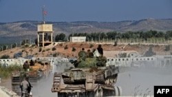 بەشێک لە ئەندامانی هەیئەت تەحریر ئەلشام کاتێک لە ناوچەی عەفرین بڵاوبوونەوە و دەستیان بەسەر ناوچەکدا گرت، 13 ی مانگی 10ی 2022 