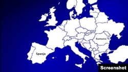 Harta Evropiane me pesë vendet që nuk e njohin Kosovën