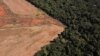 Una vista aérea muestra la deforestación cerca de un bosque en la frontera entre Amazonía y Cerrado en Nova Xavantina, estado de Mato Grosso, Brasil, 28 de julio de 2021.