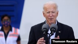 El presidente Joe Biden hizo la advertencia a Irán durante una visita a Houston, Texas, el sábado 27 de febrero de 2021.