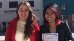 Praphatsorn Dowd,a 31-year-old Thai lesbian (right), with her American wife Jessalyn (left)