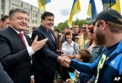 Порошенко і Саакашвілі. 2015 рік.